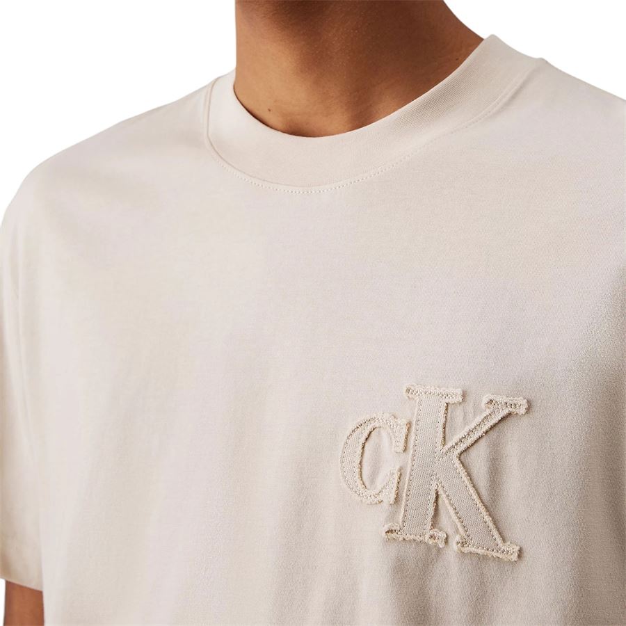 T-shirt con logo applicato da uomo Calvin Klein | J30J327494PDV